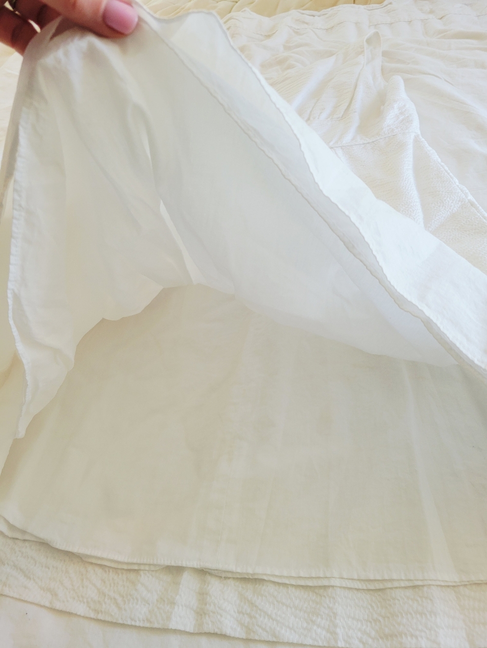 J. Crew white cotton seersucker dress 8p - Picture 9 of 12
